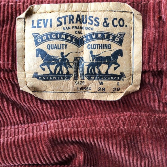 Levi’s 511 Slim Burnt Orange Corduroy Pants - Size 16 - Picture 11 of 11